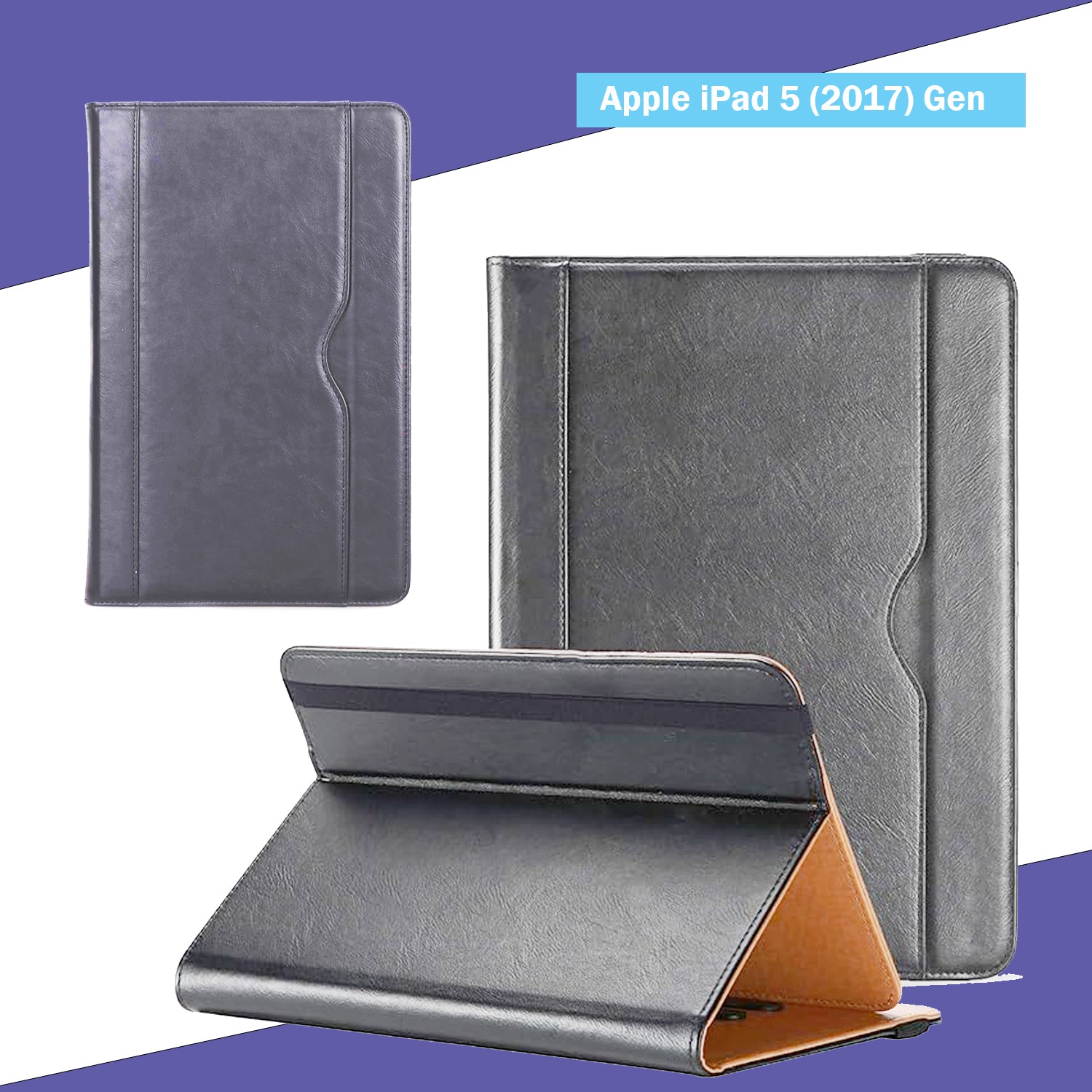 For iPad 5 (2017) Genuine Leather Case