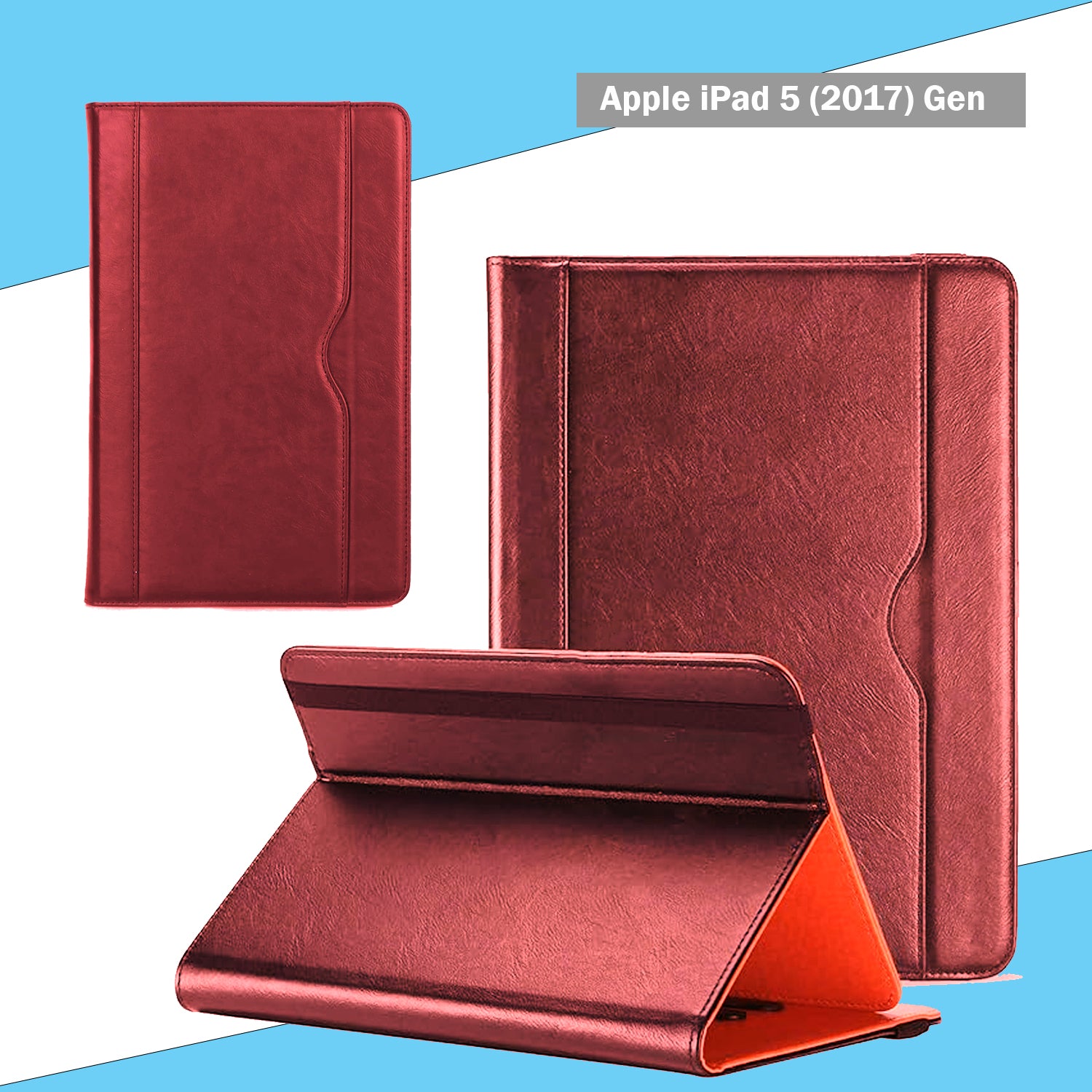 For iPad 5 (2017) Genuine Leather Case