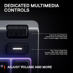 SteelSeries Apex 3 RGB Gaming Keyboard – 10-Zone RGB Illumination – IP32 Water Resistant – Premium Magnetic Wrist Rest (Whisper Quiet Gaming Switch)