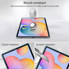 2-Pack Screen Protector for Galaxy Tab S6 Lite 10.4 2024 2022 2020 SM-P610/P615, 9H Hardness Tempered Glass Screen Film Guard HD Clear Samsung Tab S6 Lite 10.4