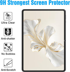 [2 Pack Screen Protector for HONOR Pad 9 12.1 Inch 2024, Tempered Glass Premium Film Guard 9H Hardness Anti-Scratch Anti-Fingerprint Protective HONOR Pad 9