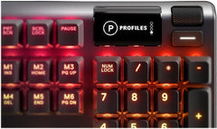 SteelSeries Apex 3 TKL RGB Gaming Keyboard – Tenkeyless Compact Form Factor - 8-Zone RGB Illumination – IP32 Water & Dust Resistant – Whisper Quiet Gaming Switch – Gaming Grade Anti-Ghosting,Black