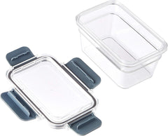 Amazon Basics Large Food Storage Containers - Tritan Plastic Locking, Air Tight, 22 Pieces, Clear