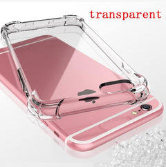 Back view of the clear soft bumper cover for iPhone 7 Plus