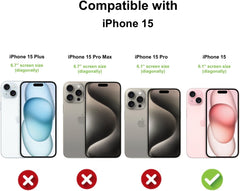 Clear case with magnetic functionality for iPhone 15