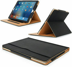 Genuine leather case with magnetic functionality