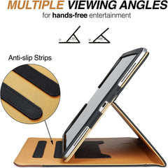 Genuine leather cover with magnetic functionality