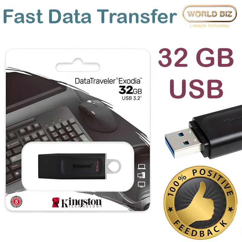 32GB USB 3.2 Flash Pen Drive Stick
