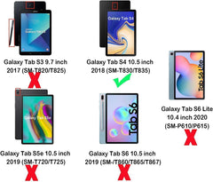 Pair of Tempered Glass Protectors for Samsung Galaxy Tab S4 10.5" - 2018
