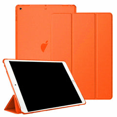 Smart Flip Case for Apple iPad 10.2 (2019) - Back view highlighting the premium leather texture