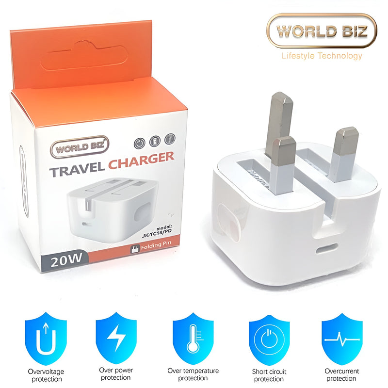 Fast Charging USB-C Adapter for iPhone UK