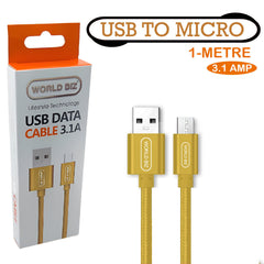 Micro USB Cable, 3.1 AMP Micro Android Charging Lead
