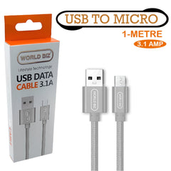 Micro USB Cable, 3.1 AMP Micro Android Charging Lead