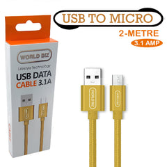 Micro USB Cable, 3.1 AMP Micro Android Charging Lead