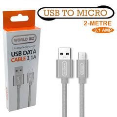 Micro USB Cable, 3.1 AMP Micro Android Charging Lead