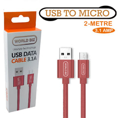 Micro USB Cable, 3.1 AMP Micro Android Charging Lead