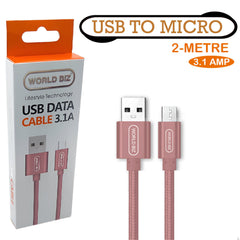 Micro USB Cable, 3.1 AMP Micro Android Charging Lead